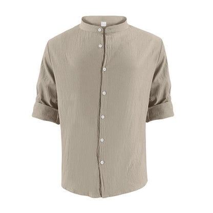 Summer Short Shirt Suit Fashion Lapel Button Down Short Sleeve Top And Drawstring Shorts Beach Clothing For Men